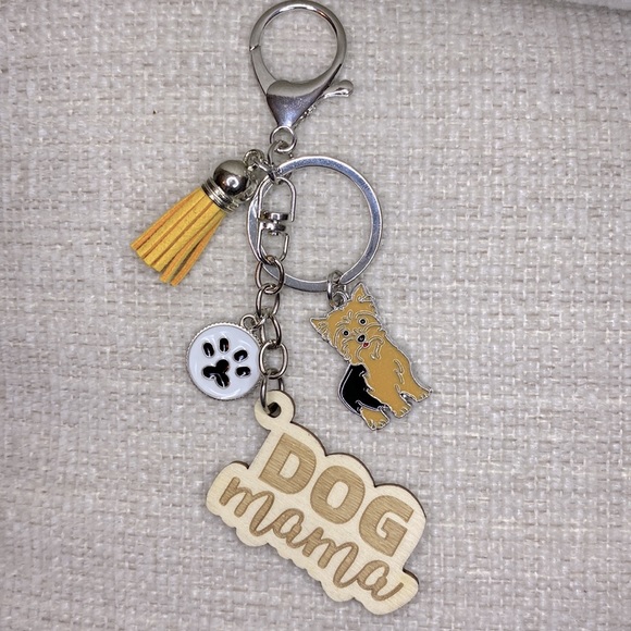 Dog Mama Purse Charm Keychains NWT Various Dog Breeds Pick One - Picture 3 of 8